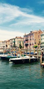 Cities,Gondola,Grand Canal,Venice,Italy