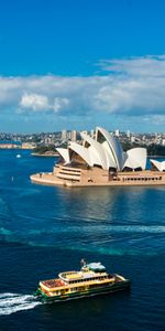 Villes,Opéra De Sydney,Théâtre,Sydney,Port,Australie,Navires