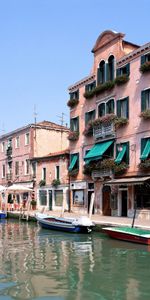 Villes,Paysage,Maisons,Bateaux