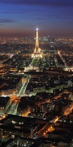 Ciudades,Noche,Paisaje,París,Torre Eiffel