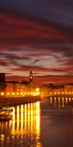 Cities,Lights,Channel,Night,Venice,City