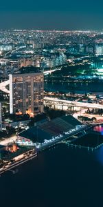 Cities,Lights,Coast,City,Ferris Wheel