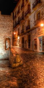 Ibiza,Linternas,Ciudades,Noche,Hdr,Luces,España