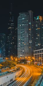 Cities,Lights,Road,Long Exposure,Night City