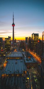 Cities,Lights,Road,Night City,Tower