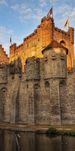 Cities,Moat,Belgium,Ditch,Lock,Wall