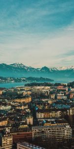 Cities,Mountains,City,Building,Review,Overview,Lucerne,Switzerland