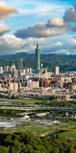 Cities,Mountains,City,Building,View