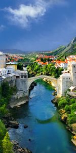 Paisaje,Ciudades,Naturaleza,Árboles,Montañas,Ciudad,Pueblo,Casas,Ríos,Alpes,Puente