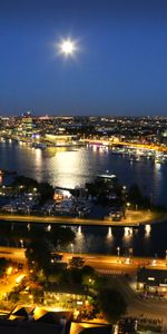 Ciudades,Ciudad Nocturna,Países Bajos,Amsterdam,Ciudad De Noche