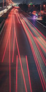 Cities,Night City,Backlight,Illumination,Speed,Long Term Exposure,Road