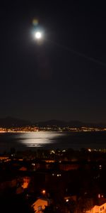 Ciudad Nocturna,Luces De La Ciudad,Lago De Ginebra,Ciudades,Ciudad De Noche