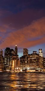 Cities,Night City,Skyscrapers,United States,Stony Brook,Usa