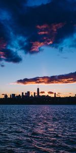 Cities,Night City,United States,Panorama,Usa,New York