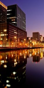 Cities,Night,Lights,Evening,City,Tokyo,Japan