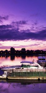 Ciudades,Mar,Noche,Ciudad,El Muelle,Yate,Muelle