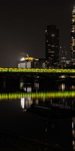 Cities,Rivers,Night City,Illumination,Thames,Backlight,City Lights,United Kingdom,Great Britain