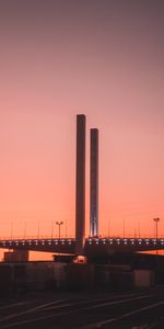 Villes,Route,Crépuscule,Pont,Conception,Construction