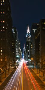 Cities,Road,Long Exposure,Night City,Lines,Streets