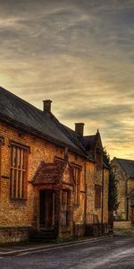 Cities,Road,Roof,Porch,Lamp,Lantern,Street,House