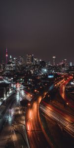 Cities,Road,Tower,Evening City