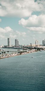 Cities,Sea,Building,Road,Palms,City,Boat