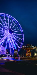 Briller,Villes,Lumière,Attraction,Grande Roue,Nuit