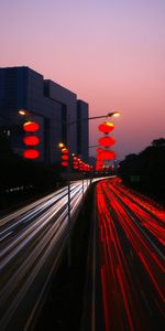 Cities,Shine,Light,Road,Traffic,Movement,Night City,China