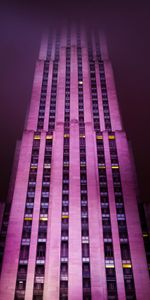 Ciudades,Rascacielos,Edificio,Niebla,Fachada,Nueva York