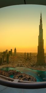 Ville,Burj Dubaï,Se Lever,Villes,Dubai,Coucher De Soleil,Dubaï,Lever Du Soleil,Beauté