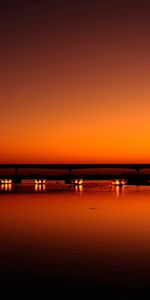 Cities,Sunset,Reflection,Shine,Light,Evening,Water,Night,Palms,Dubai