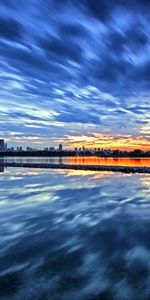 Cities,Sunset,Sky,City,Toronto,Landscape