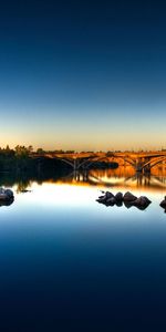 Cities,Trees,Grass,Sky,Summer,Lake,Bridge