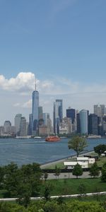 Cities,Trees,Sky,Clouds,Bush,Skyscraper,City,Building