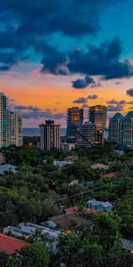 Cities,Twilight,City,Building,Skyscrapers,Dusk,Apartments