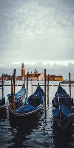 Ville,Gondole,Eau,Villes,Bateaux,Venise,Italie