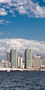 Cities,Water,Houses,Sky,California,San Diego,Ocean