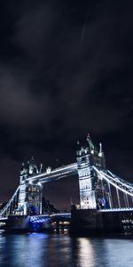 Cities,Water,Sky,Night City,Bridge,Illumination,Backlight,City Lights