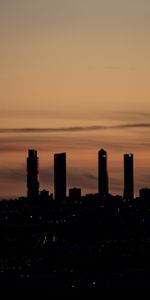 Ciudad,Edificio,Oscuro,Siluetas