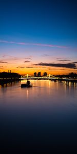 City Lights,London,Cities,Rivers,Night City,Bridge