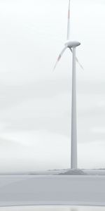 City,Windmill,Gloomily,Gloomy,Vector