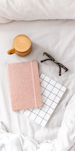 Cloth,Miscellanea,Spectacles,Miscellaneous,Cup,Notepad,Glasses,Notebook,Coffee