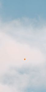 Clouds,Flight,Height,Balloon,Sky,Minimalism