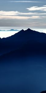 Nubes,Niebla,Naturaleza,Montañas,Oscuro,Tops,Vértice