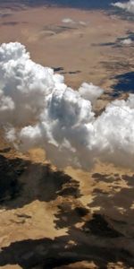 Clouds,Land,Height,Shadows,Voluminous,Nature,Volumetric