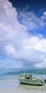 Clouds,Landscape,Boats