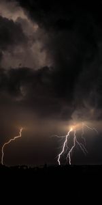 Clouds,Mainly Cloudy,Overcast,Night,Nature,Lightning