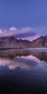 Clouds,Mountain,Nature,Coast,Iceland