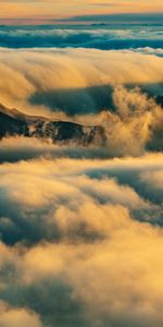 Nature,Nuages,Montagne,Retour Au Début,Haleakala,Sommet,Etats Unis,États Unis