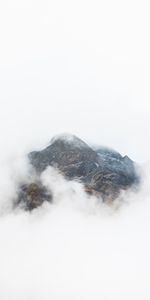 Clouds,Mountain,Vertex,Top,Fog,Height,Nature